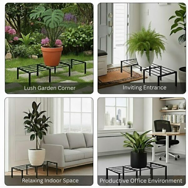 MPS-S4-5 Galvanised Metal Plant Stand Premium